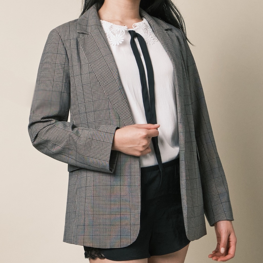 Plaid blazer